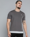 Shop Men's Grey Make A Move Back Printed Slim Fit T-shirt-Front