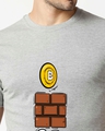 Shop Men's Grey Mario Cotton T-shirt