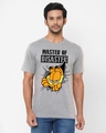 Shop Men's Grey Master of Disaster Graphic Printed T-shirt-Front