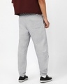 Shop Men's Grey Melange Hogwarts Graphic Printed Oversized Joggers-Full