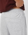 Shop Men's Grey Melange Hogwarts Graphic Printed Oversized Joggers