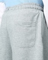 Shop Men's Grey Melange Oversized Shorts
