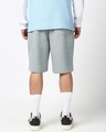 Shop Men's Grey Melange Oversized Shorts-Full