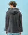 Shop Men's Grey Mickey Graphic Printed Oversized Hoodies-Full