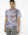 Shop Men's Grey Mount Varia Abstract Printed T-shirt-Full