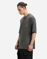 Shop Men's Grey Naruto Jump Graphic Printed Super Loose Fit T-shirt-Design