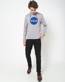 Shop Men's Grey NASA Meatball Logo Hoodie T-shirt-Design