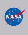 Shop Men's Grey NASA Meatball Logo Hoodie T-shirt-Full