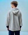 Shop Men's Grey No Mad Typography Super Loose Fit Hoodie-Design