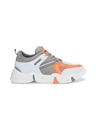 Shop Men's Grey & Orange Color Block Lace-Ups Sports Shoes-Design
