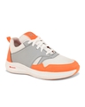 Shop Men's Grey & Orange Color Block Running Shoes-Design