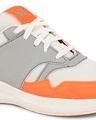 Shop Men's Grey & Orange Color Block Running Shoes