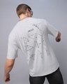 Shop Men's Grey Orig Graphic Printed Oversized T-shirt-Front