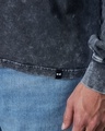 Shop Men's Dark Grey Oversized Acid Wash T-shirt
