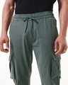 Shop Men's Grey Oversized Cargo Jogger Pants