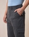 Shop Men's Grey Oversized Cargo Pants