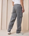 Shop Men's Grey Cargo Carpenter Pants-Full