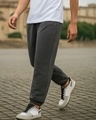 Shop Men's Grey Oversized Joggers-Front