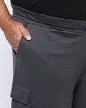 Shop Men's Grey Oversized Plus Size Cargo Shorts