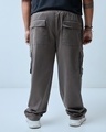 Shop Men's Grey Oversized Plus Size Cargo Pants-Design