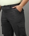 Shop Men's Dark Grey Oversized Plus Size Cargo Pants