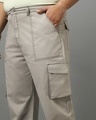 Shop Men's Grey Oversized Plus Size Cargo Pants