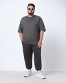 Shop Men's Grey Oversized Plus Size Joggers-Full