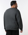 Shop Men's Grey Oversized Plus Size Sweatshirt-Design