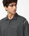 Shop Men's Grey Oversized Polo T-shirt