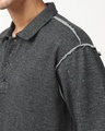 Shop Men's Grey Oversized Polo T-shirt