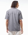 Shop Men's Grey Textured Oversized Shirt-Design