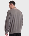 Shop Men's Grey Oversized Sweatshirt-Full