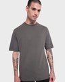 Shop Men's Grey Oversized T-shirt-Front