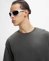 Shop Men's Grey Oversized T-shirt