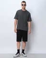 Shop Men's Grey Oversized T-shirt-Full