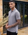 Shop Men's Grey Polo T-shirt-Design