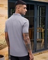 Shop Men's Grey Polo T-shirt-Full