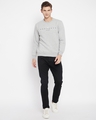 Shop Men's Grey Printed Fleece Blend Sweatshirt