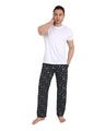 Shop Men's Grey Doodle Printed Pyjamas