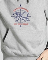 Shop Men's Grey Printed Regular Fit Hoodie-Design