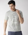 Shop Men's Grey Printed Slim Fit T-shirt-Front