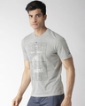 Shop Men's Grey Printed Slim Fit T-shirt-Design