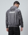 Shop Men's Grey Bad Influence Typography Super Loose Fit Windcheater Jacket-Design