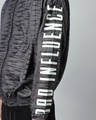 Shop Men's Grey Bad Influence Typography Super Loose Fit Windcheater Jacket