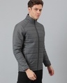 Shop Men's Grey Puffer Jacket-Design