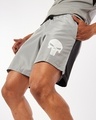 Shop Men's Grey Punisher Training Shorts-Front