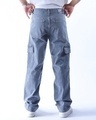 Shop Men's Grey Relaxed Fit Cargo Jeans-Design