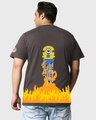 Shop Men's Grey Rise of Guru Graphic Printed Plus Size Oversized T-shirt-Design