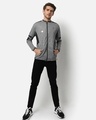 Shop Men's Grey and Black Color Block Jacket-Full