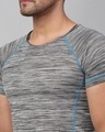 Shop Men's Grey Slim Fit T-shirt-Full